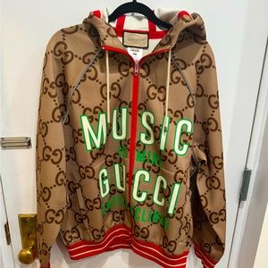 Mens Gucci Medium zip-up hoodie